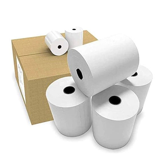 Thermal Paper Rolls for POS Printers/ Card Swipe Machine and Other Thermal Printing Machines/ Best for Receipts and invoices - 57mm x 12 mtr(Pack of 10 Rolls)